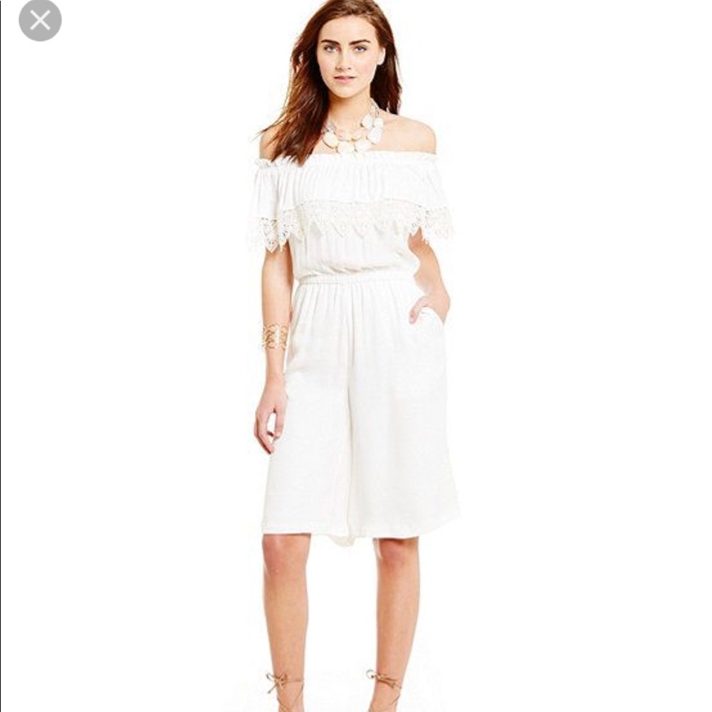 Devlin Off-the-Shoulder Jumpsuit worn only once